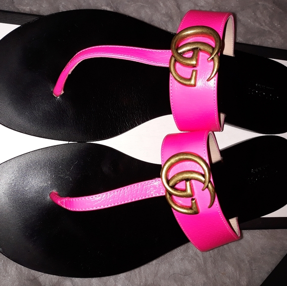 hot pink gucci sandals